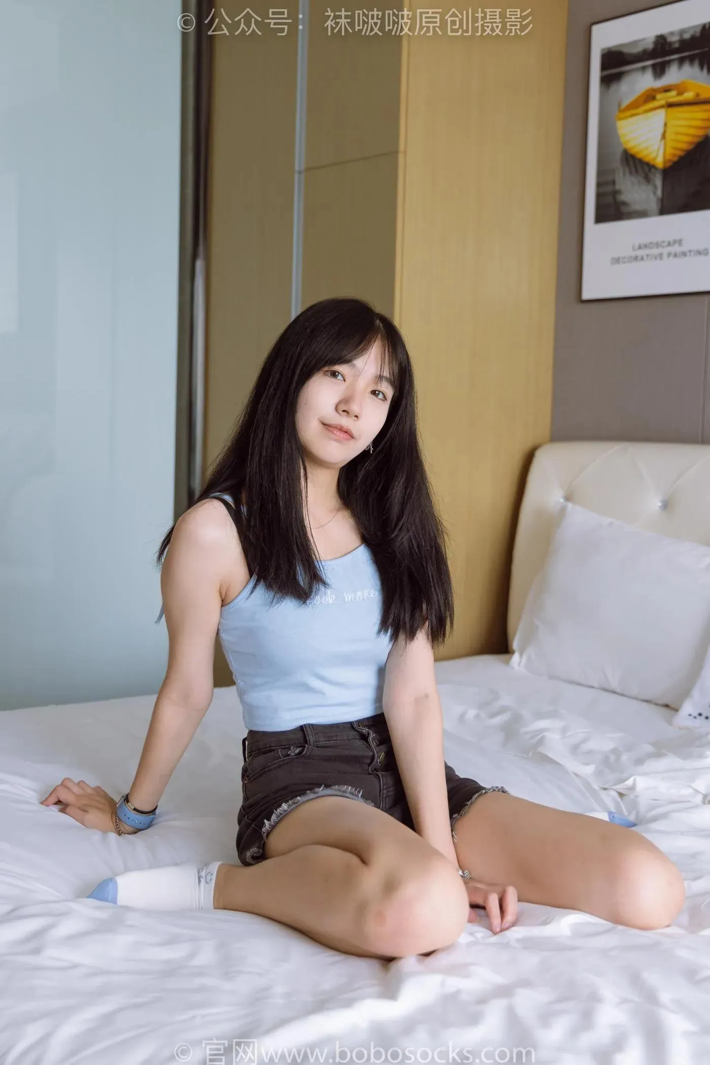 [BoBoSocks袜啵啵]NO.174 小甜豆-高跟长靴、白棉袜、裸足 [178P]插图9